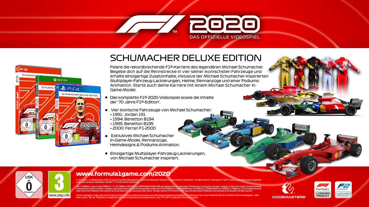 F1 2020 - Schumacher Deluxe Edition - Xbox One