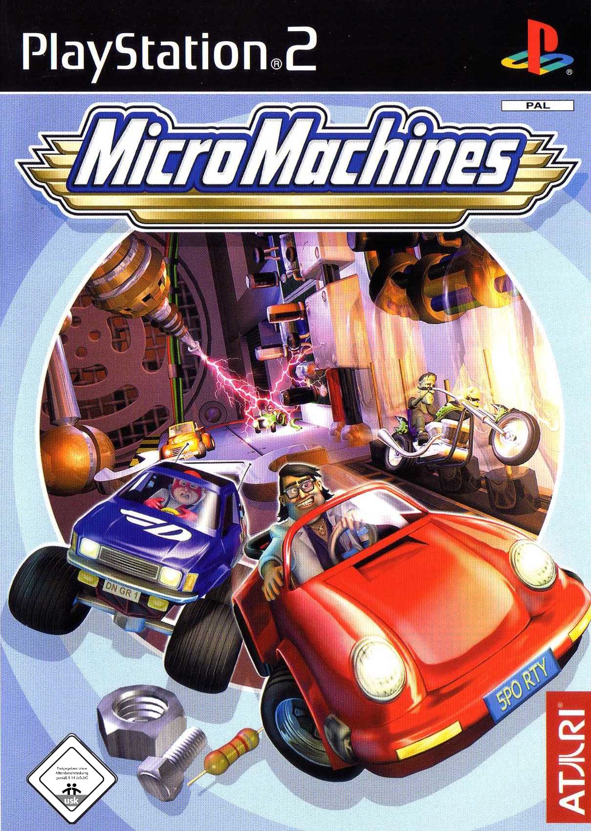 Pal OVP+Anleitung  C483 2002 PS2 Micro Machines 