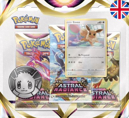 Astral Radiance Eevee (ENG) - 3er Pack Booster - Pokémon