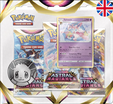 Astral Radiance Sylveon (ENG) - 3er Pack Booster - Pokémon
