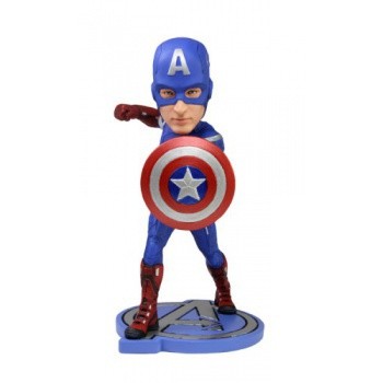 Avengers The Movie Captain America Head Knocker 7-inch (Slightly damaged box)