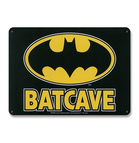 Batman Blechschild - Batcave 15 x 21cm