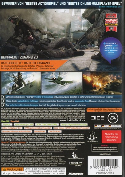 Battlefield 3 Limited Edition  XB360