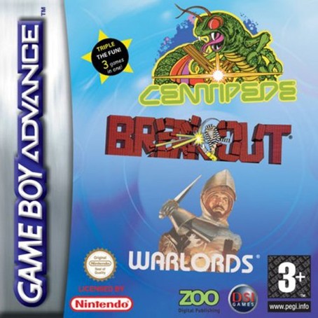 Breakout/Centipede/Warlords - Compilation  GBA