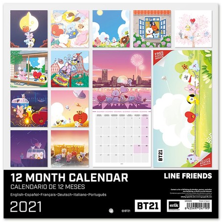 BTS21 Wandkalender 2021