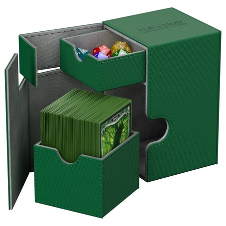Deck Box FlipnTray (100+) - XenoSkin Grün