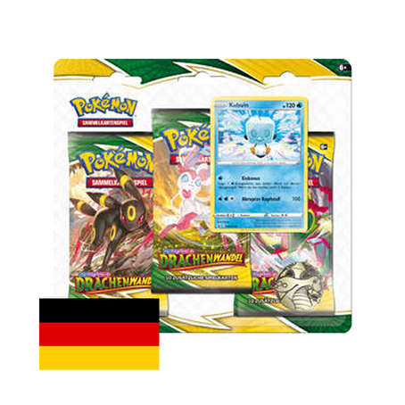 Drachenwandel Kubuin 3-Pack Blister (DE) - Pokémon Schwert & Schild