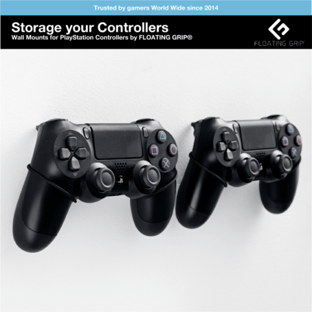 Floating Grip - Wall Mount PS4 Controller black