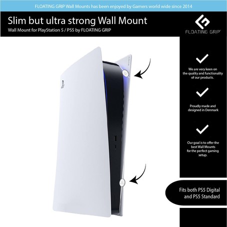 Floating Grip - Wall Mount PS5 white