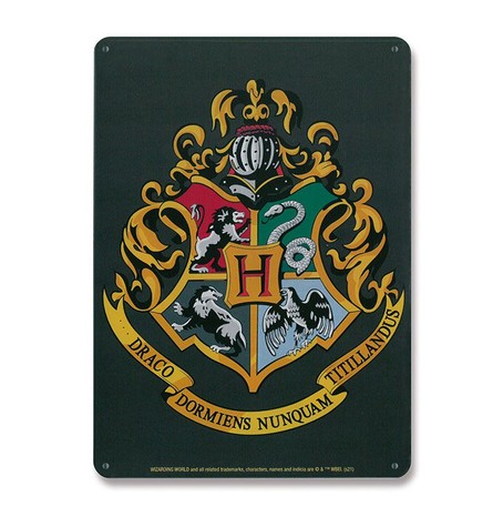 Harry Potter Blechschild - Hogwarts 15 x 21cm