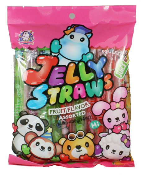 Jelly Straws - Fruit Mix Animal Friends 400g