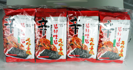 Kwangcheon Seasoned Laver - Kimchi 8-Pack 32g
