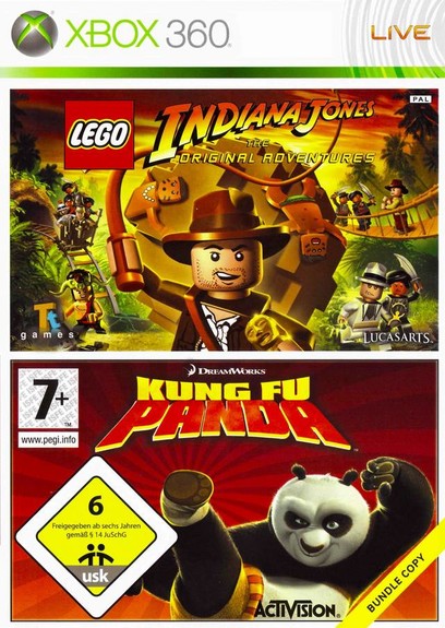 Lego Indiana Jones + Kung Fu Panda (BV)  X360