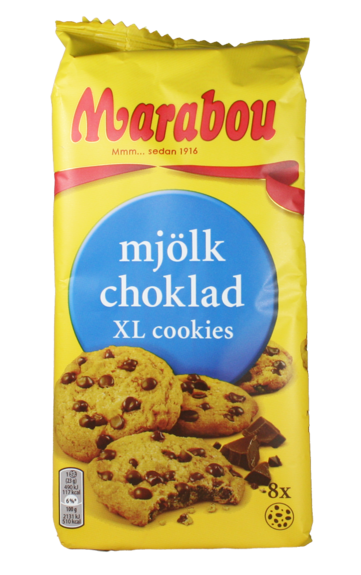 Marabou XL Cookies - Milk Chocolate 184g