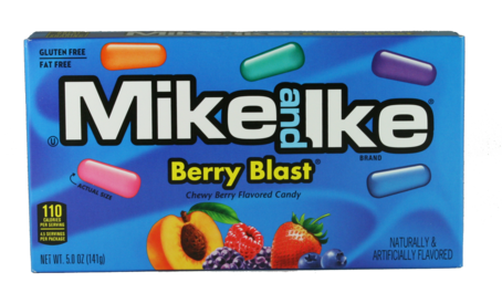 Mike and Ike Berry Blast Chewy Candy 141g