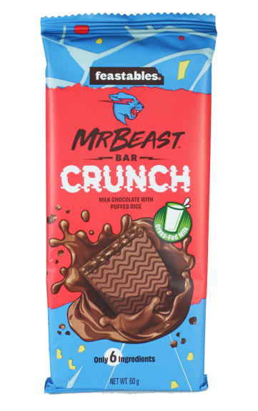 Mr. Beast Bar - CRUNCH Milk Chocolate with puffed rice 60g