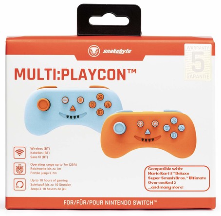 Multi:Playcon Controller Doppelpack Blue & Orange