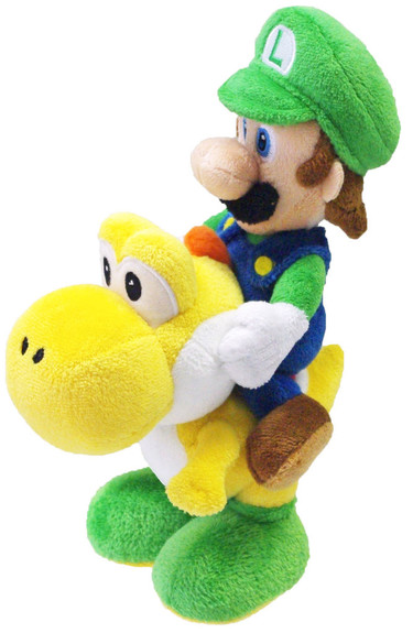 Nintendo Plüschfigur Luigi auf Yoshi reitend(22cm)