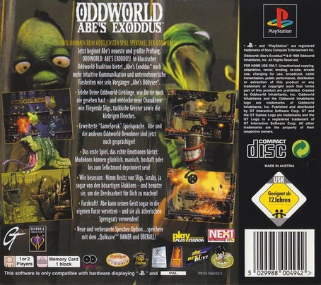 Oddworld: Abes Exoddus  PS1