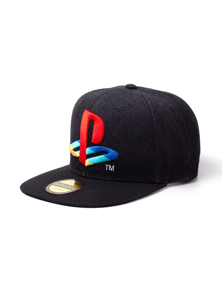 PlayStation Logo Denim Snapback Cap