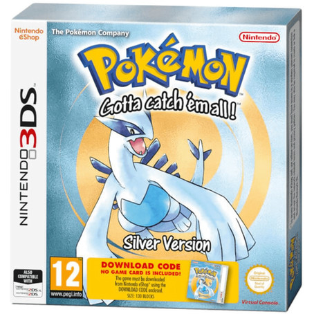 Pokemon Silber - Standard Edt. (Code in der Box) UK  3DS