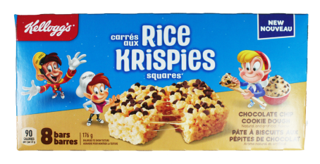 Rice Krispies Squares - Chocolate Chip Cookie Dough 8er Box 176g