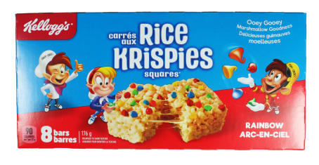 Rice Krispies Squares - Rainbow 8er Box 176g