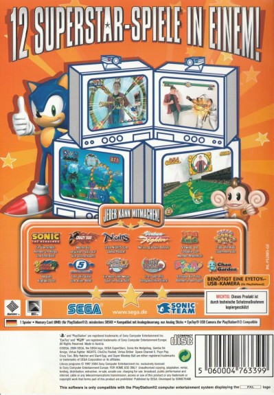 Sega Superstars - Eye Toy Playstation 2