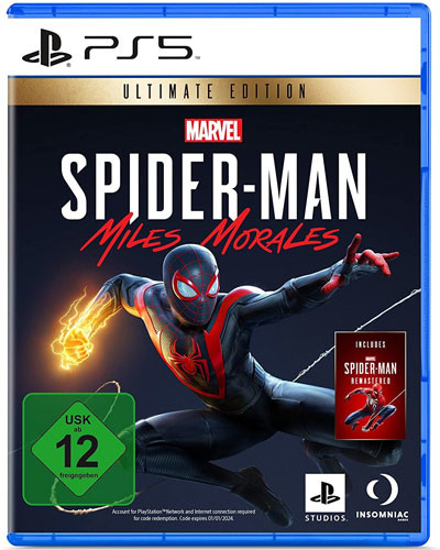 Spiderman Miles Morales - Ultimate Edition inkl. Spiderman Remastered  PS5  SoPo