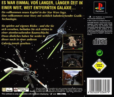 Star Wars: Rebel Assault II  The Hidden Empire  PlayStation  Deutschland