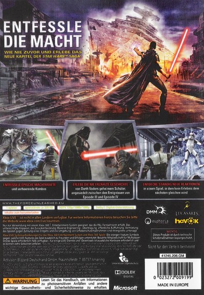 Star Wars The Force Unleashed (Classics)  XB360
