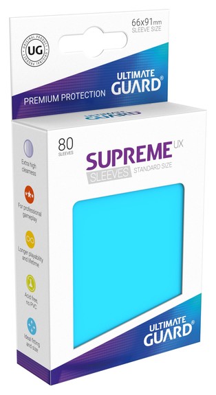 Supreme Sleeves Standard Size UX Light Blue (80)