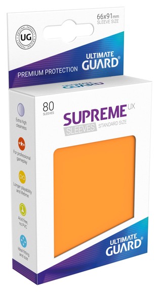 Supreme Sleeves Standard Size UX Orange (80)