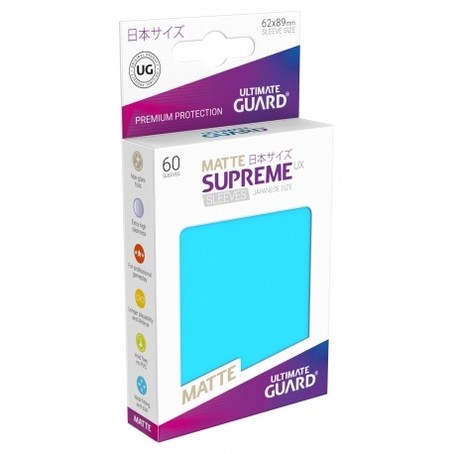 Supreme UX Matte Sleeves (60 Stk) - Small Size - Hellblau