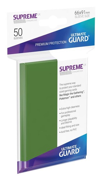 Supreme UX Sleeves (50 Stk) - Standard Size - Grün