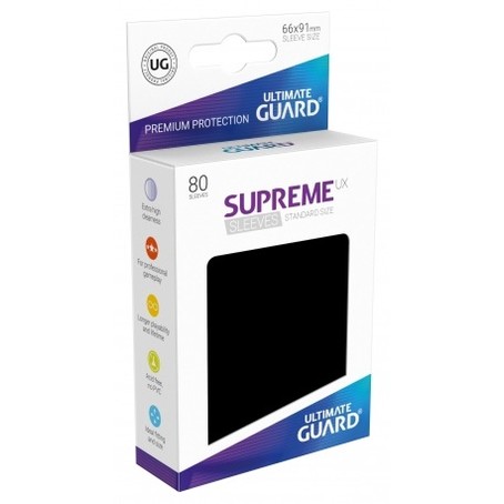 Supreme UX Sleeves (80 Stk) - Standard Size - Schwarz
