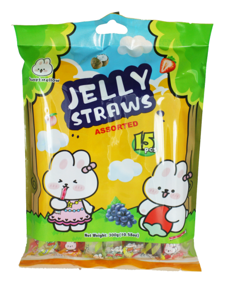 Sweet Mellow Jelly Straws - Frucht-Mix 300g