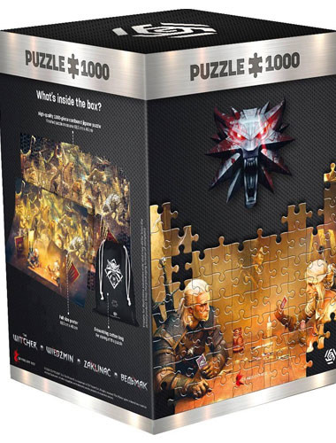 The Witcher Playing Gwent Puzzle Fan Paket (1000 Teile)