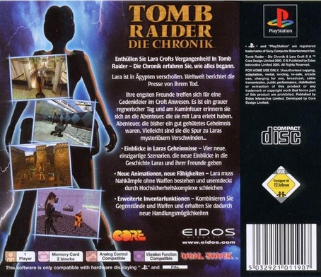 Tomb Raider 5 - Die Chronik Playstation