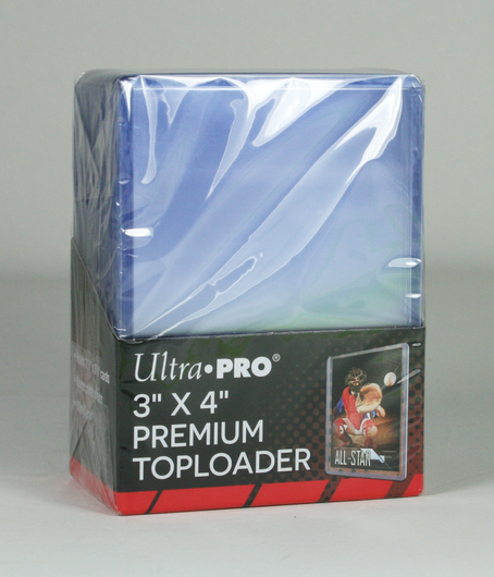 Toploader (25 Stk) - 3"x4" Premium - Clear