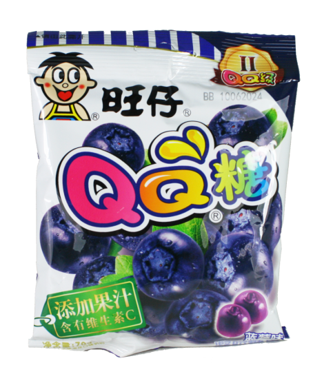 Want Want Gummy Candy Blueberry 70g