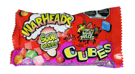 Warheads - Sour Candy Cubes 70g