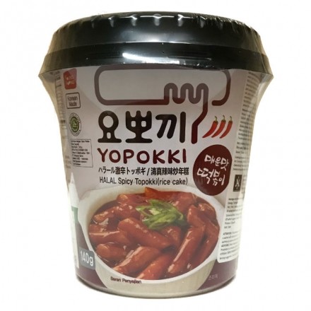 Yopokki Instant Topokki - Halal Spicy 140g