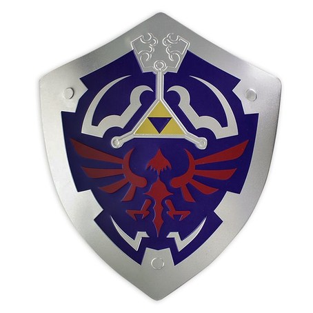 Zelda Hylian Shield Wand-Deko Blech