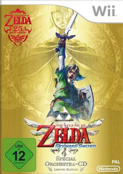 Zelda Skyward Sword Limited Edition  Wii (ohne Orchestra CD)