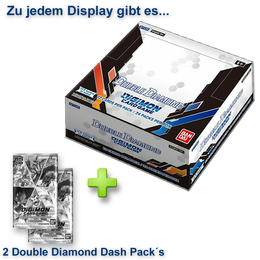 Digimon: Double Diamond BT06 - Display+ 2 Dask Packs - ENGLISCH