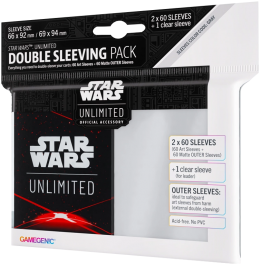 Star Wars Unlimited Art Double Sleeving Pack - rot