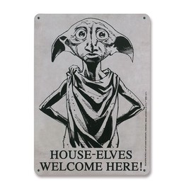 Harry Potter Blechschild - House-Elves Welcome