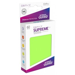 Supreme UX Kartenhüllen (60 Stk.) - Japanische Größe - Hellgrün
