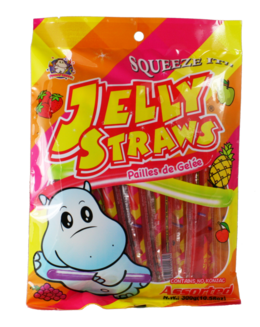 Jelly Straws - Fruit Mix Funny Hippo